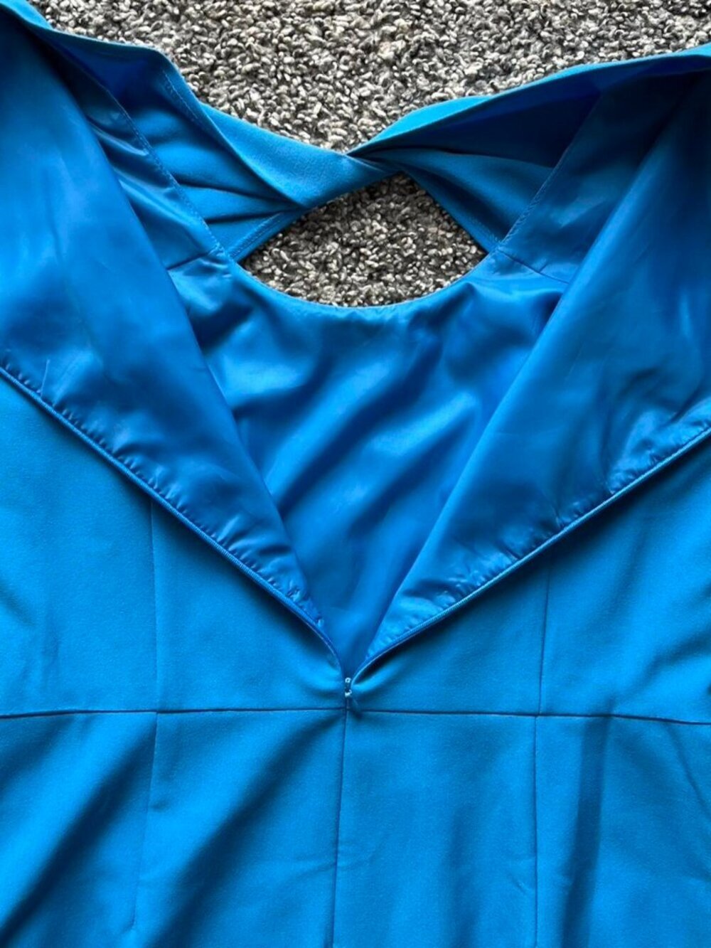 Jones New York Size 12 Blue Dress Bow Twist & Belt Party Graduation Dainty Party - Picture 5 of 8